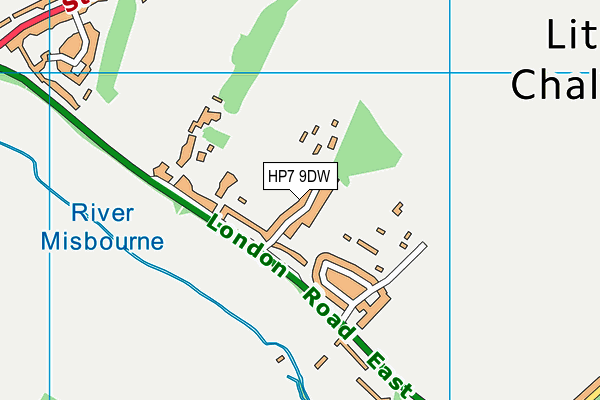 HP7 9DW map - OS VectorMap District (Ordnance Survey)