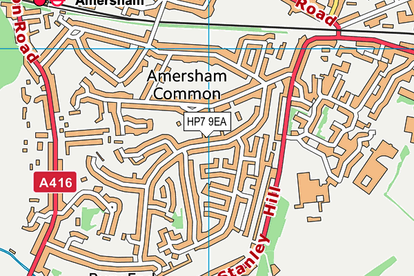 HP7 9EA map - OS VectorMap District (Ordnance Survey)