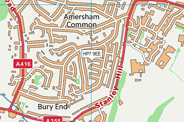 HP7 9EE map - OS VectorMap District (Ordnance Survey)