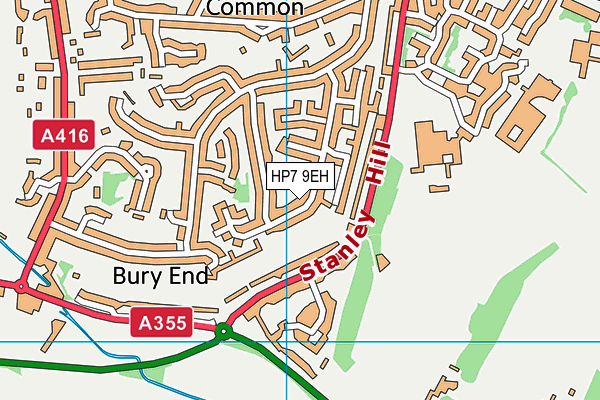 HP7 9EH map - OS VectorMap District (Ordnance Survey)