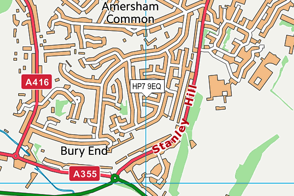 HP7 9EQ map - OS VectorMap District (Ordnance Survey)