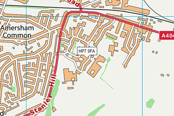 HP7 9FA map - OS VectorMap District (Ordnance Survey)