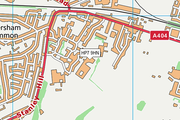 Buckinghamshire College Group map (HP7 9HN) - OS VectorMap District (Ordnance Survey)