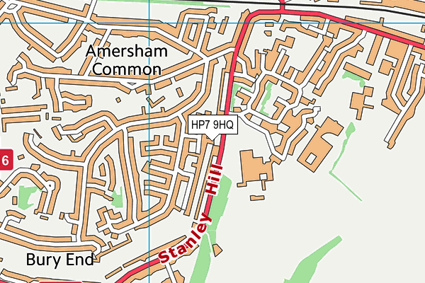 HP7 9HQ map - OS VectorMap District (Ordnance Survey)