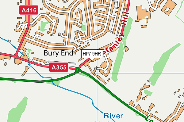 HP7 9HR map - OS VectorMap District (Ordnance Survey)