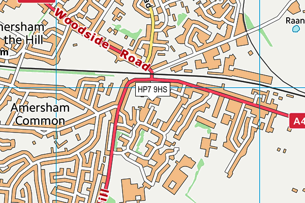 HP7 9HS map - OS VectorMap District (Ordnance Survey)