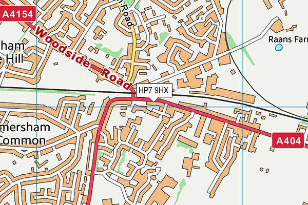 HP7 9HX map - OS VectorMap District (Ordnance Survey)