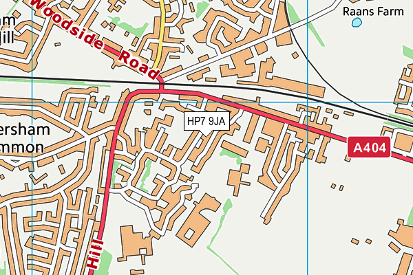 HP7 9JA map - OS VectorMap District (Ordnance Survey)