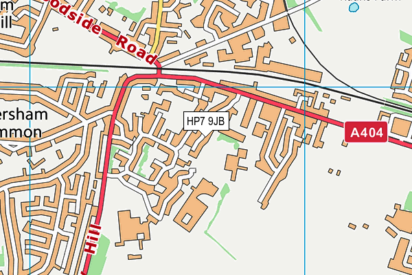 HP7 9JB map - OS VectorMap District (Ordnance Survey)