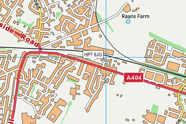 HP7 9JG map - OS VectorMap District (Ordnance Survey)