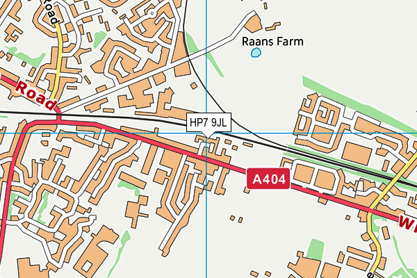 HP7 9JL map - OS VectorMap District (Ordnance Survey)