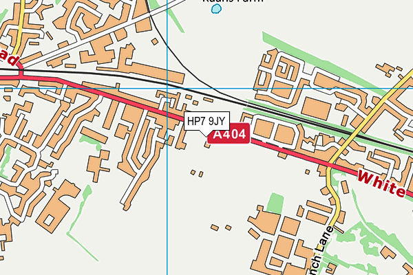 HP7 9JY map - OS VectorMap District (Ordnance Survey)