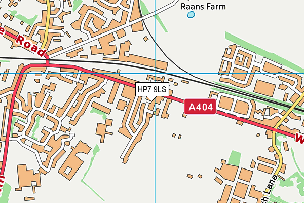 HP7 9LS map - OS VectorMap District (Ordnance Survey)