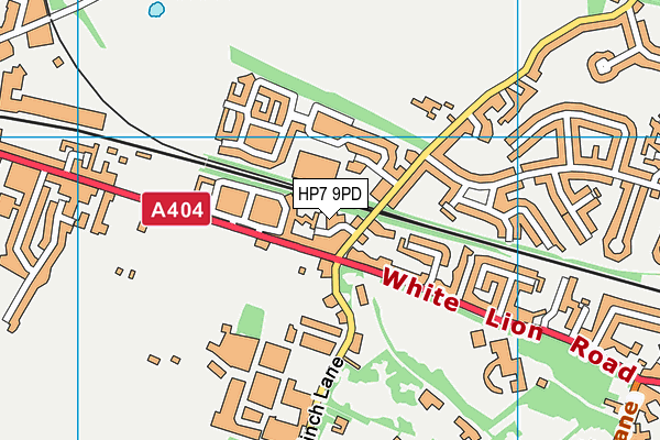 HP7 9PD map - OS VectorMap District (Ordnance Survey)