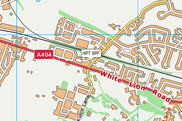 HP7 9PF map - OS VectorMap District (Ordnance Survey)