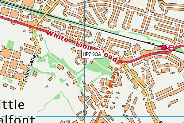 HP7 9QA map - OS VectorMap District (Ordnance Survey)