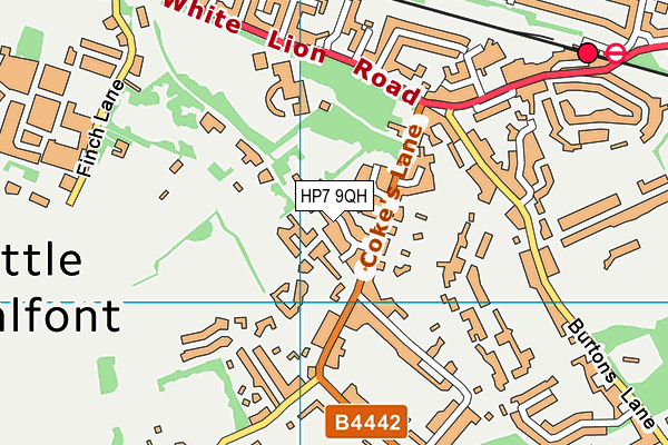 HP7 9QH map - OS VectorMap District (Ordnance Survey)