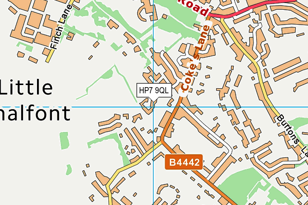 HP7 9QL map - OS VectorMap District (Ordnance Survey)