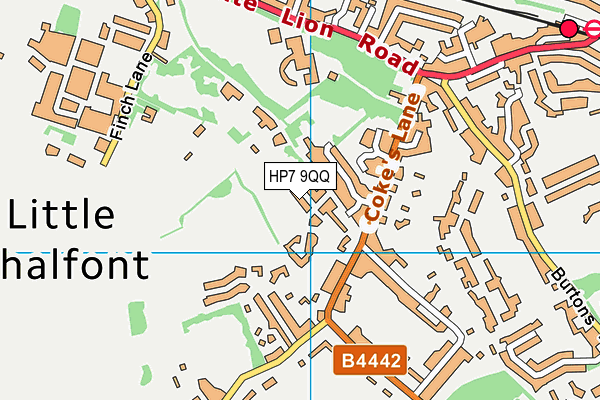 HP7 9QQ map - OS VectorMap District (Ordnance Survey)