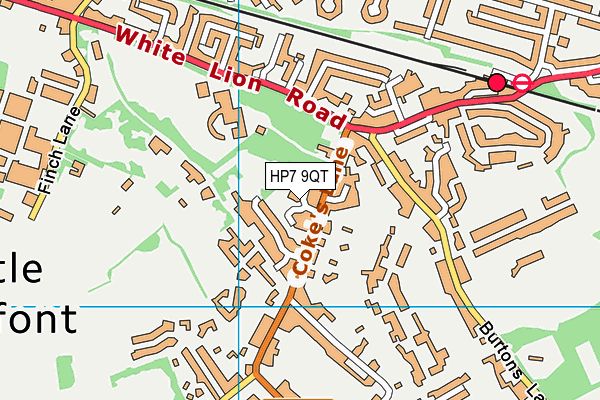 HP7 9QT map - OS VectorMap District (Ordnance Survey)