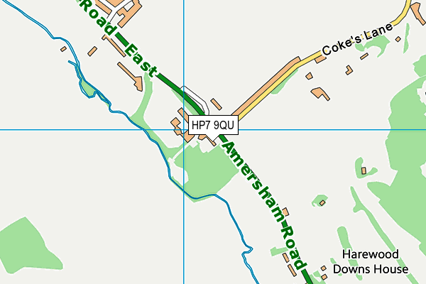 HP7 9QU map - OS VectorMap District (Ordnance Survey)