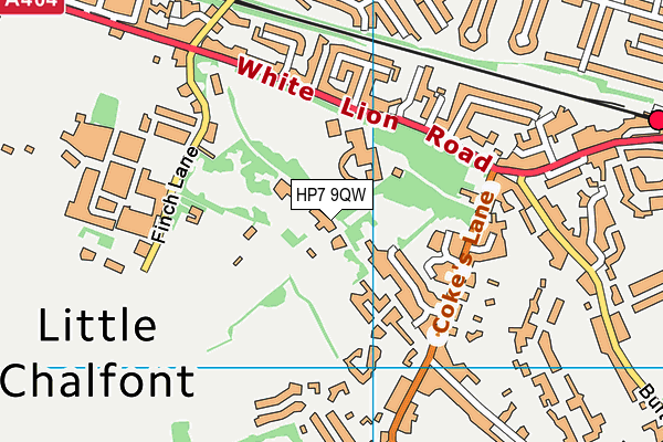 HP7 9QW map - OS VectorMap District (Ordnance Survey)