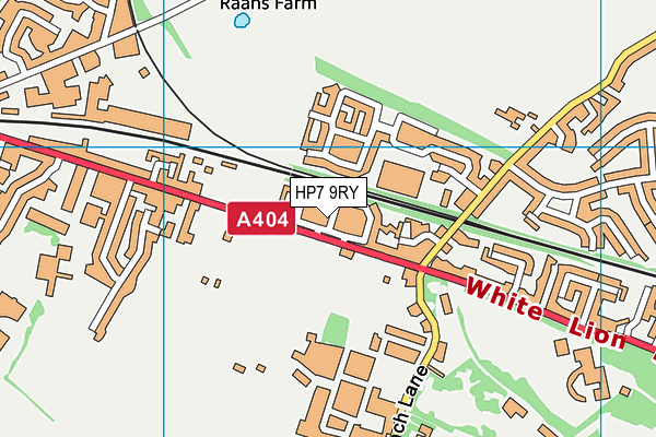 HP7 9RY map - OS VectorMap District (Ordnance Survey)