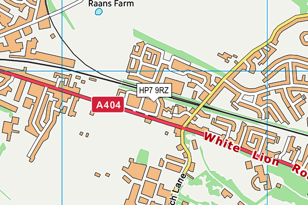 HP7 9RZ map - OS VectorMap District (Ordnance Survey)