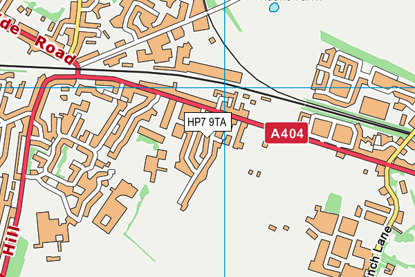 HP7 9TA map - OS VectorMap District (Ordnance Survey)