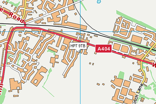HP7 9TB map - OS VectorMap District (Ordnance Survey)
