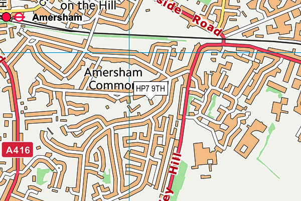 HP7 9TH map - OS VectorMap District (Ordnance Survey)