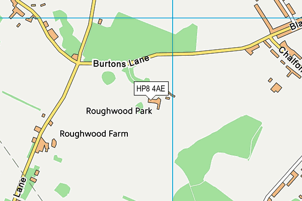 HP8 4AE map - OS VectorMap District (Ordnance Survey)