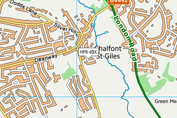 HP8 4BX map - OS VectorMap District (Ordnance Survey)