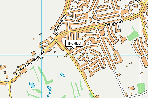 HP8 4DD map - OS VectorMap District (Ordnance Survey)