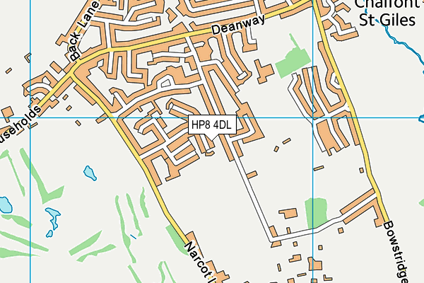 HP8 4DL map - OS VectorMap District (Ordnance Survey)