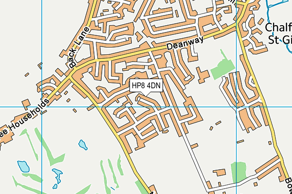 HP8 4DN map - OS VectorMap District (Ordnance Survey)