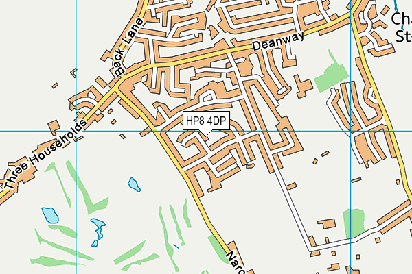 HP8 4DP map - OS VectorMap District (Ordnance Survey)