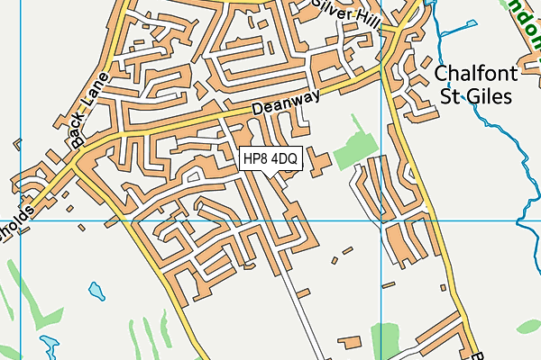 HP8 4DQ map - OS VectorMap District (Ordnance Survey)