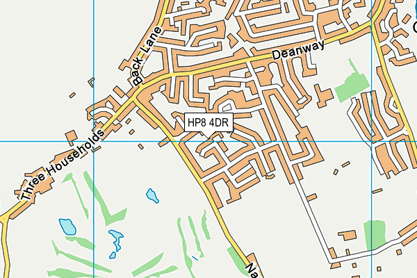HP8 4DR map - OS VectorMap District (Ordnance Survey)
