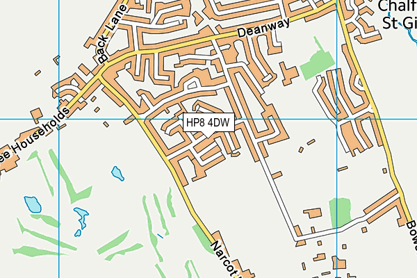 HP8 4DW map - OS VectorMap District (Ordnance Survey)