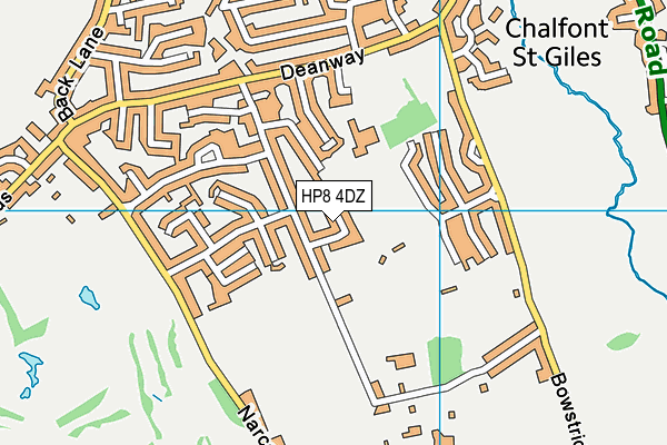 HP8 4DZ map - OS VectorMap District (Ordnance Survey)