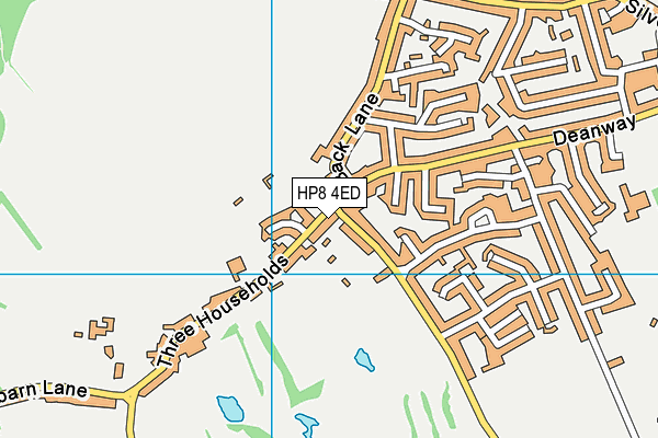 HP8 4ED map - OS VectorMap District (Ordnance Survey)