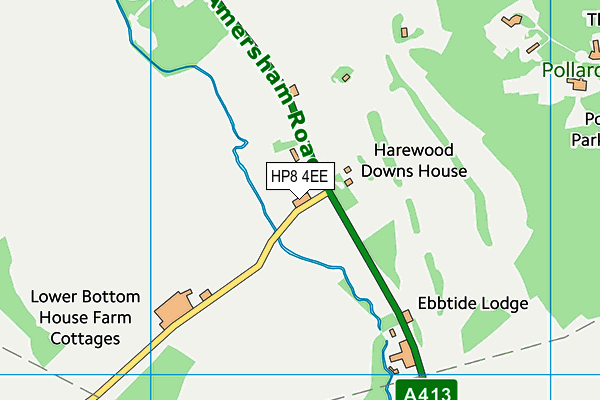 HP8 4EE map - OS VectorMap District (Ordnance Survey)