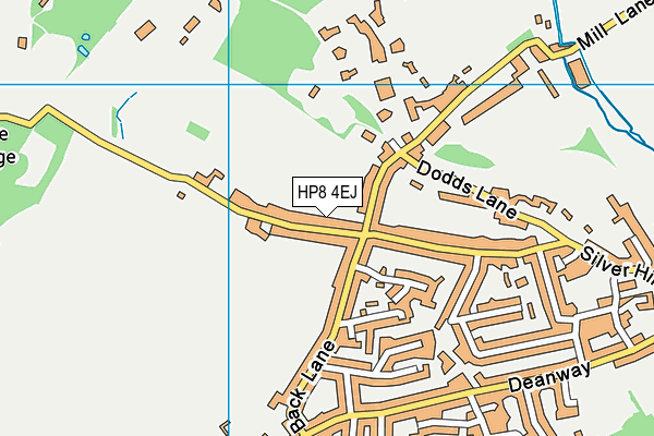 HP8 4EJ map - OS VectorMap District (Ordnance Survey)