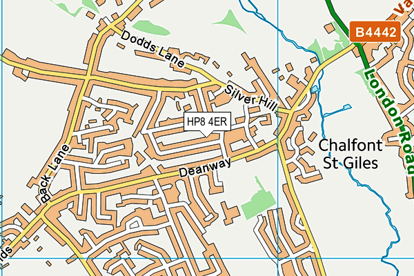 HP8 4ER map - OS VectorMap District (Ordnance Survey)
