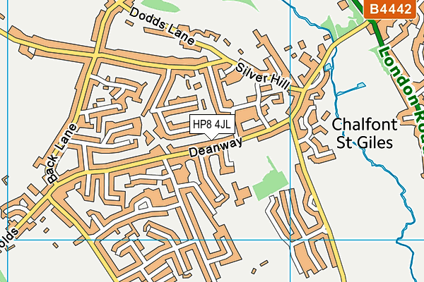 HP8 4JL map - OS VectorMap District (Ordnance Survey)