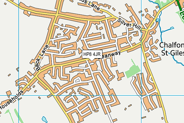 HP8 4JR map - OS VectorMap District (Ordnance Survey)
