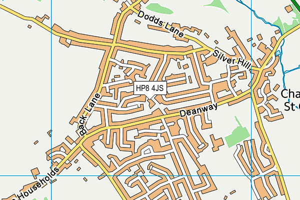 HP8 4JS map - OS VectorMap District (Ordnance Survey)