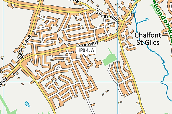 Chalfont St Giles Junior School map (HP8 4JW) - OS VectorMap District (Ordnance Survey)