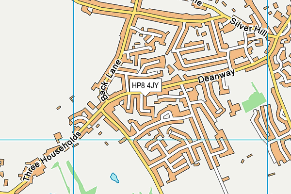 HP8 4JY map - OS VectorMap District (Ordnance Survey)